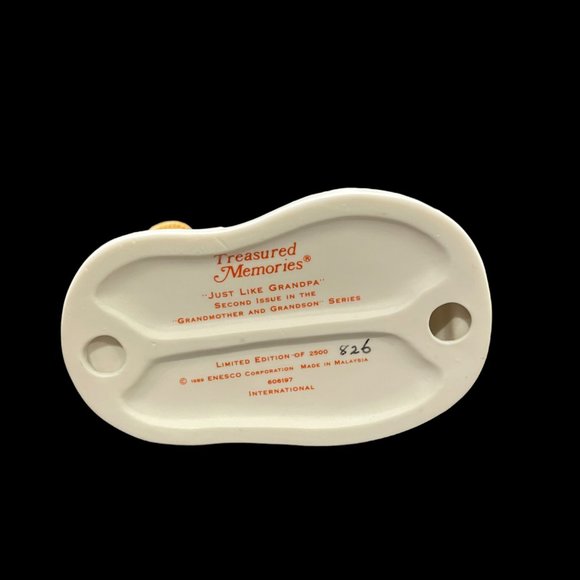 Rare Vintage Treasured Memories figurine "Just Like Grandpa", 1989 - Picture 5 of 6